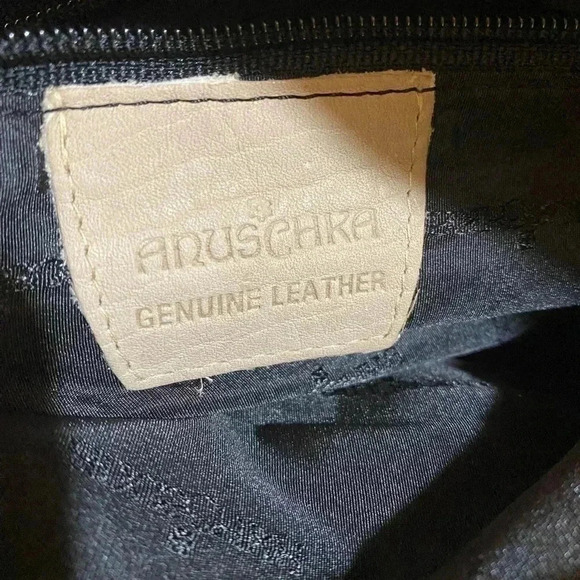 Anuschka hand painted multicolor leather shoulder - Picture 6 of 8